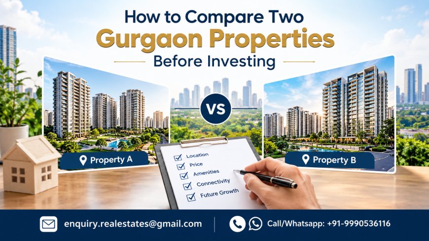 How to Compare Two Gurgaon Properties Before Investing